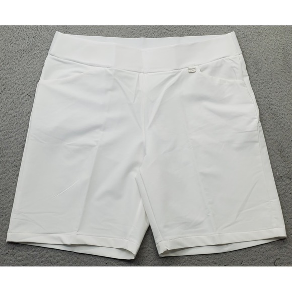 Greg Norman Golf Performance Shorts Womens XL White Play Dry Moisture Wicking - Picture 1 of 8